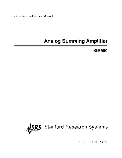 www.thinksrs.com-SIM980m