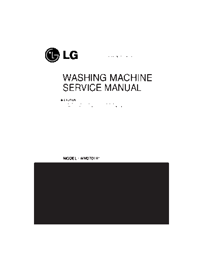 MFL30599132 LG WM2701H Washer Service Manual