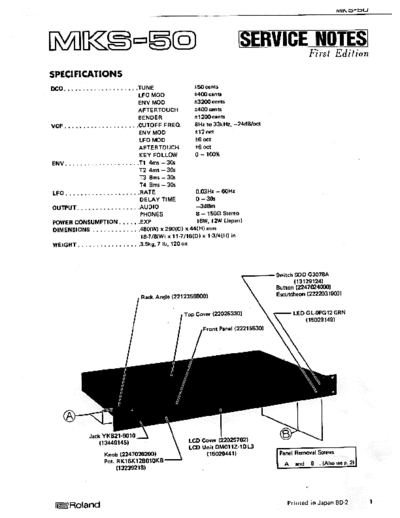Roland MKS-50 Service Manual Roland Service and user manuals free download  search engine