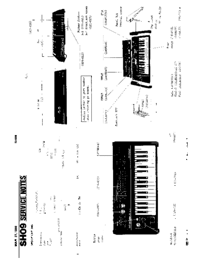 Roland SH-09 Service Notes