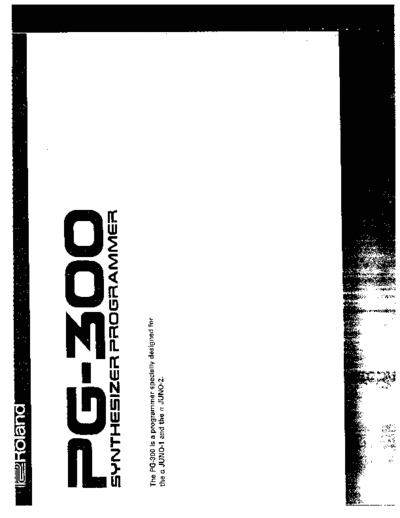 roland pg 300 service manual