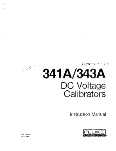 FLUKE 341A_252C 343A Instruction