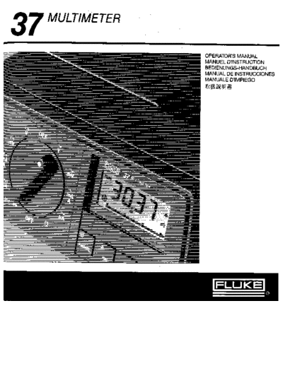 FLUKE 37  Instruction