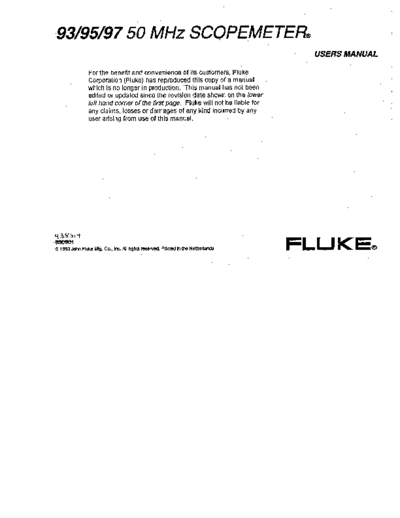 FLUKE 93_252C 95_252C 97 User