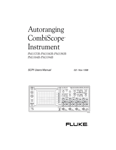 Fluke PM 3370_252C 3380_252C 3390 Series SCPI User_2527s Manual