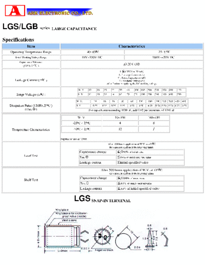 Ark [Snap-in] LGS-LGB series