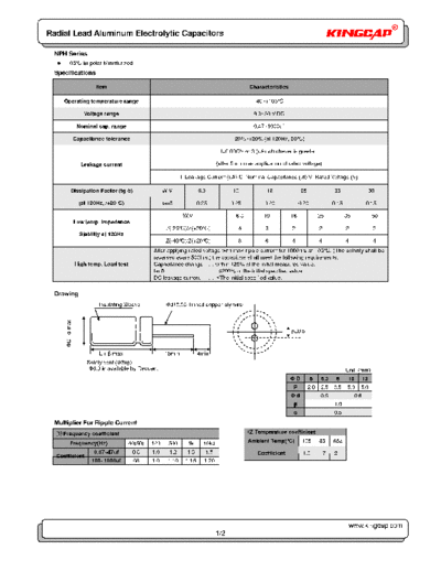 Kingcap [non-polar radial] NPH Series