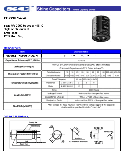 SC [snap-in] CD293H Series