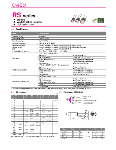 Matsuki-Enesol [MPCAP-EneCAP] [polymer thru-hole] RS Series