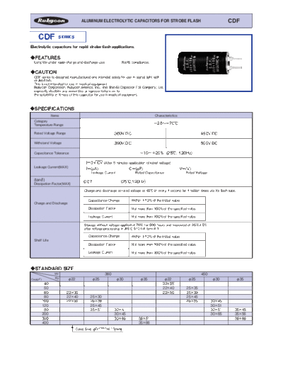 Rubycon [snap-in] CDF Series