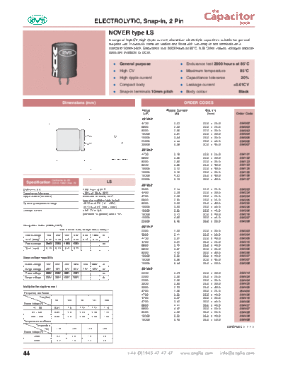 Nover [radial thru-hole] LS Series