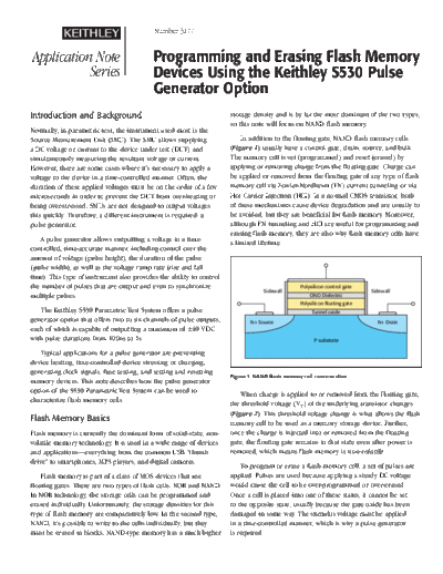 S530 FlashMemPulseAppNote