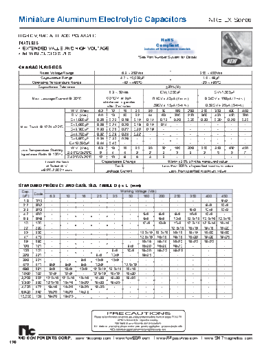 NIC [radial thru-hole] NRELX Series