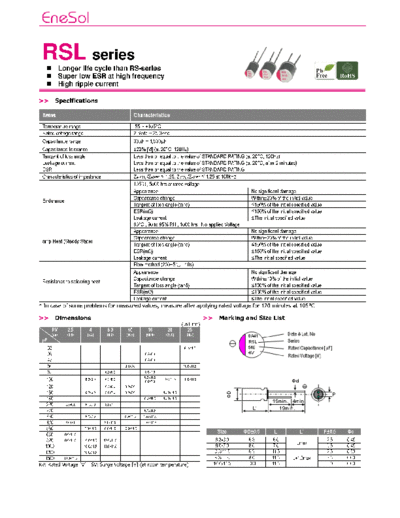 Matsuki-Enesol [MPCAP-EneCAP] [polymer thru-hole] RSL Series
