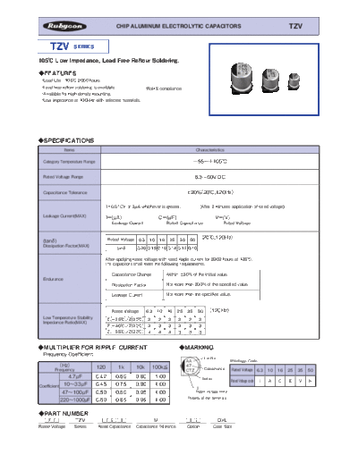 Rubycon [smd] TZV Series