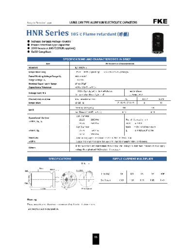 FKE [snap-in] HNR SERIES Series