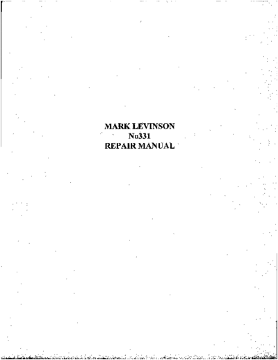 marklevinson_no331_repaire_manual