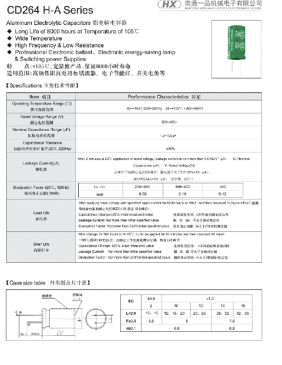 HX [radial thru-hole] CD264 H-A -PARTIAL-
