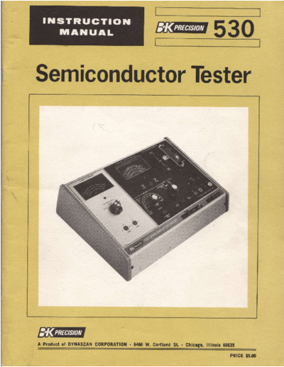 B&K 530 Semiconductor Tester