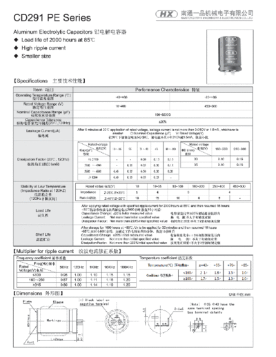 HX [snap-in] CD291 PE -PARTIAL-