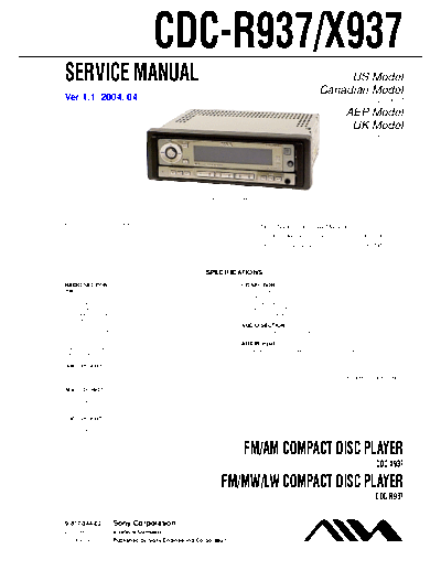 Aiwa-CDC-R937-Service-Manual