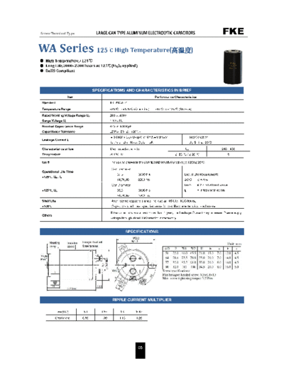 FKE [screw-terminal] WA Series Series