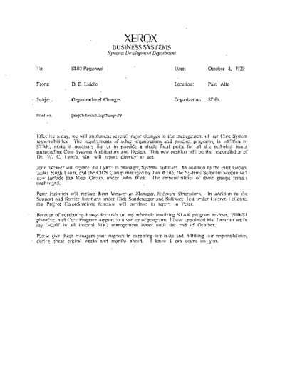 19791004_Organizational_Changes