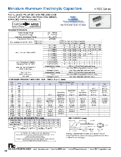 NIC [radial thru-hole] NRSS Series