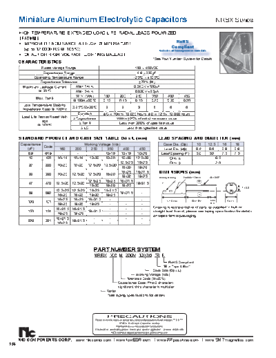 NIC [radial thru-hole] NRBX Series