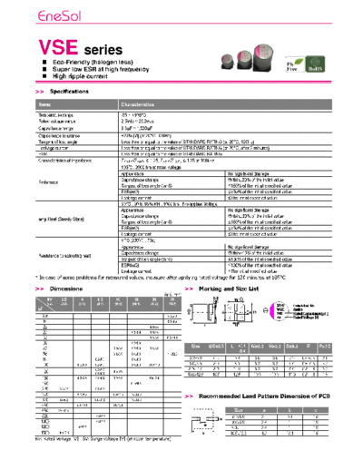 Matsuki-Enesol (MPCAP-EneCAP) [SMD polymer] VSE Series