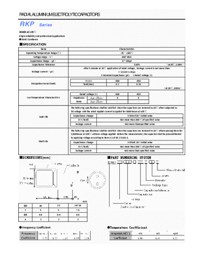 Nicon RKP [radial thru-hole] Series