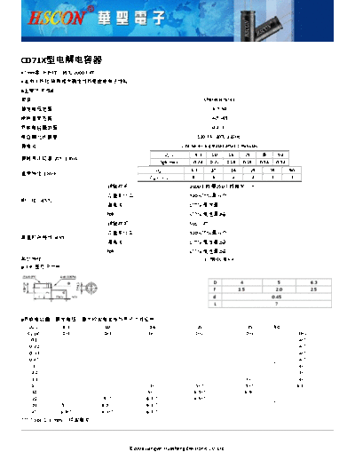 HSCON [radial thru-hole] CD71X Series