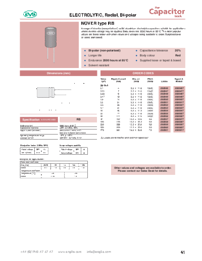 Nover [radial thru-hole] RB Series