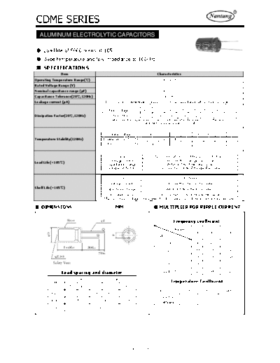 Nantung [radial thru-hole] CDME Series