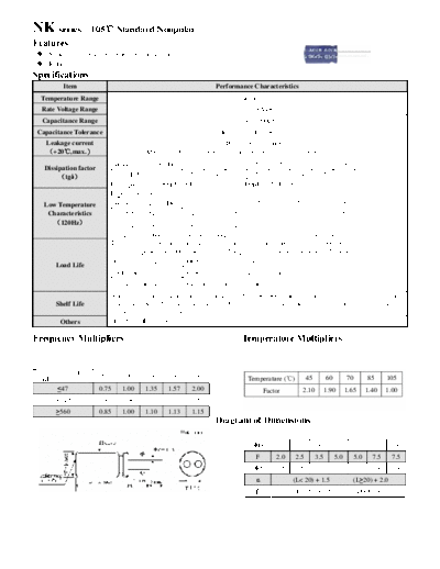 Acon [radial thru-hole] NK Series