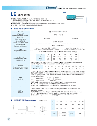 Chang [radial thru-hole] LE Series