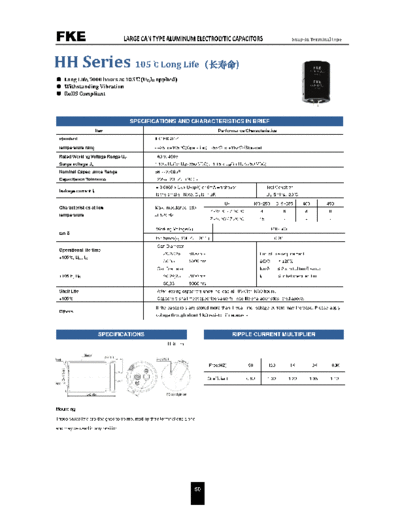 FKE [snap-in] HH SERIES Series