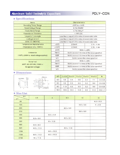 Poly-CON [polymer SMD] SPD Series