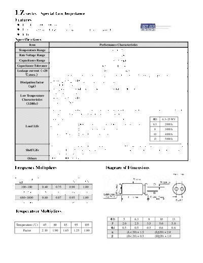 Acon [radial thru-hole] LZ Series