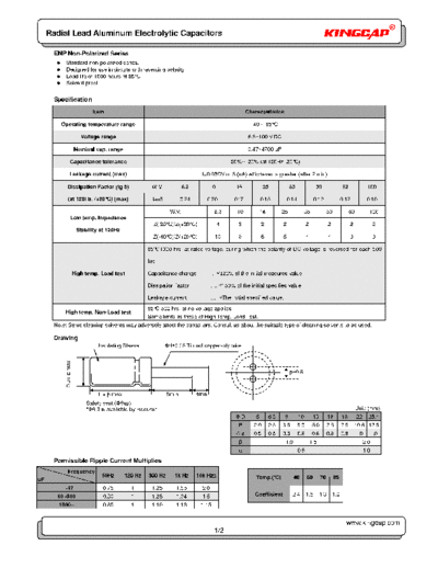 Kingcap [non-polar radial] ENP Series