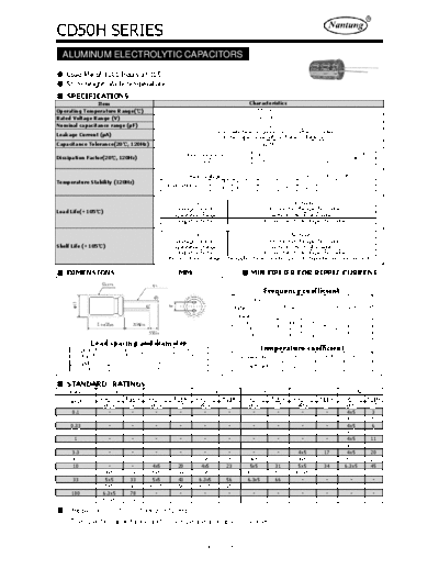Nantung [radial thru-hole] CD50H Series