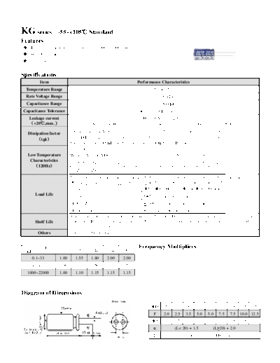 Acon [radial thru-hole] KG Series