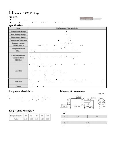 Acon [radial thru-hole] GL Series