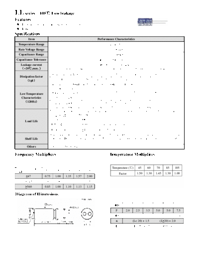 Acon [radial thru-hole] LL Series