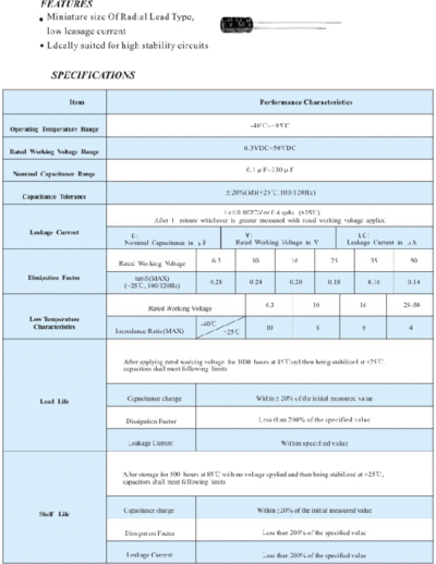 Lscon [radial thru-hole] SL Series
