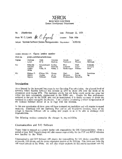 19790212_Systems_Software_Section_Reorganization