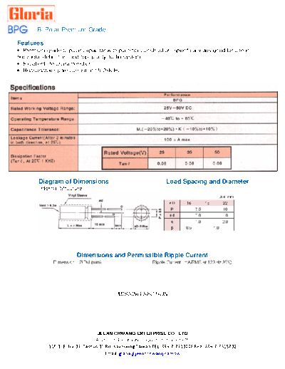 Gloria [radial bi-polar] BPG Series
