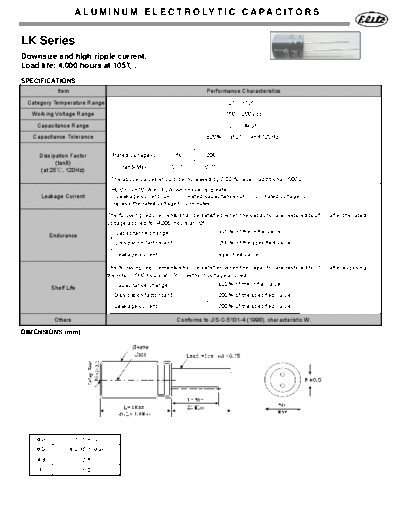 Elite [radial thru-hole] LK Series
