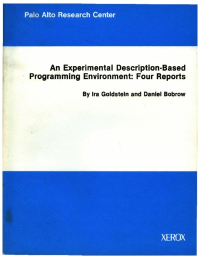 CSL-81-3_An_Experimental_Description-Based_Programming_Environment