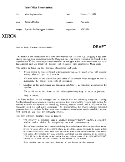 19781013_Specifics_For_Debugger_Interface